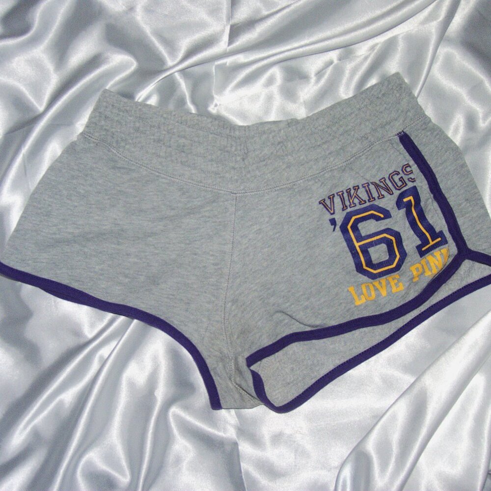 vintage grey victoria's secret PINK rare mini shorts size XS